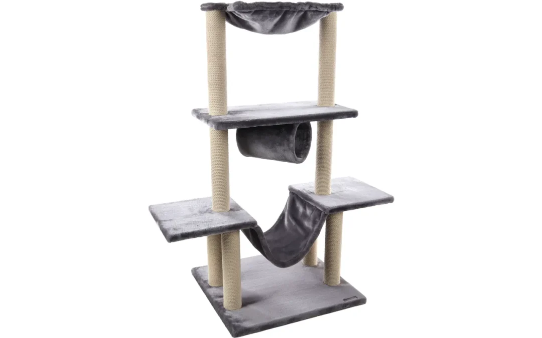 Flamingo Arbre À Chat Hamza Gris 60x57x122 Cm